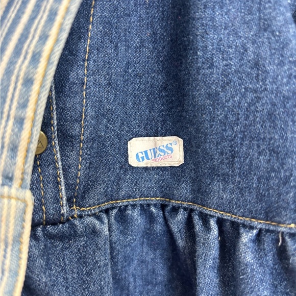 Vintage Guess Denim Dress Jean Sailor Collar Little Girl 5 years - Picture 6 of 7